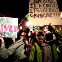 Palestine solidarity march in London on Oct. 9. (Alisdare Hickson, Flickr, CC BY-SA 2.0)